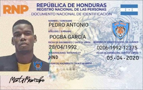 Número de identidad y apellido: Los jocosos nombres que tendrían los futbolistas europeos en el nuevo DNI de Honduras&nbsp;&nbsp;&nbsp;