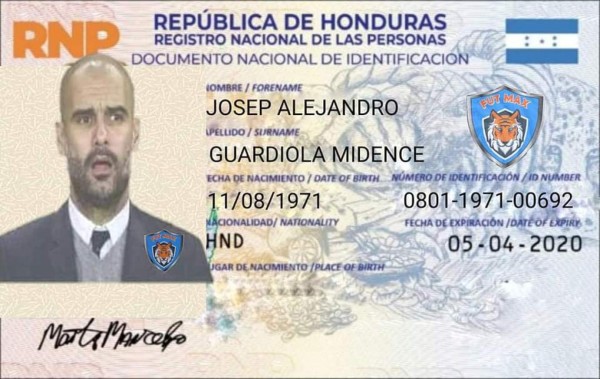 Número de identidad y apellido: Los jocosos nombres que tendrían los futbolistas europeos en el nuevo DNI de Honduras&nbsp;&nbsp;&nbsp;