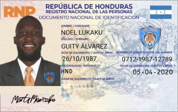 Número de identidad y apellido: Los jocosos nombres que tendrían los futbolistas europeos en el nuevo DNI de Honduras&nbsp;&nbsp;&nbsp;