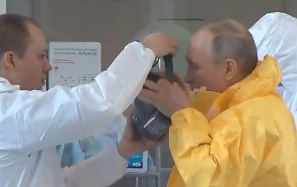 Fotos: Putin sorprende al mundo tras visitar a pacientes infectados por coronavirus
