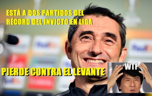 MEMES: Hacen pedazos al Barça por perder el invicto en la Liga ante el Levante