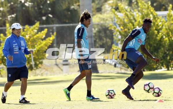 Las imágenes curiosas del entreno de Honduras en Fort Myers