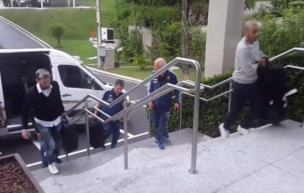 Fotos: Así se la pasan los brasileños y argentinos antes de verse las caras