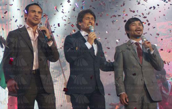 Pacquiao también brilla como cantante