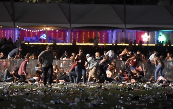 ¡Pánico y sangre! Las tristes fotografías que dejó el tiroteo en Las Vegas