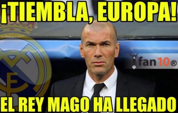 Los memes también arrasaron en el primer día de Zidane con el Madrid