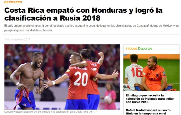 Así amanecieron las portadas tras el polémico empate de Costa Rica contra Honduras