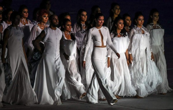 Shakira se roba las miradas en la inauguración de los Juegos de Barranquilla