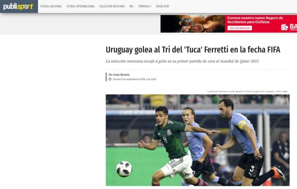 Medios mexicanos no perdonan a su selección tras ser goleada por Uruguay