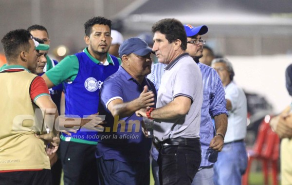 No se vio en TV: Así fue la bronca en Comayagua y la algarabía de Marathón