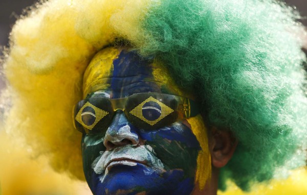 Ambiente en partido Brasil Mexico