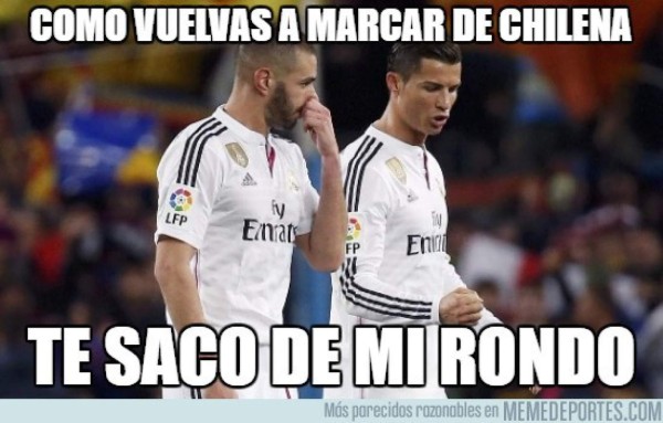 Pese a ser la figura, Cristiano Ronaldo no se salva de los memes