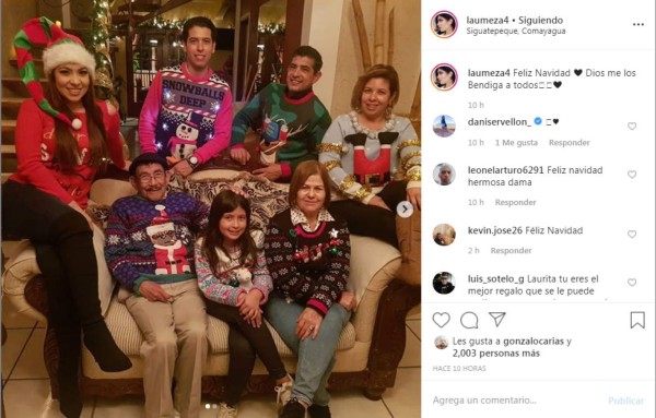 En familia y con mucha elegancia, así pasaron la navidad los famosos de Honduras