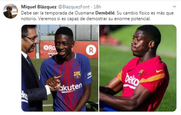 Tiene que ser su temporada: El notorio cambio físico de Dembélé para ser titular en Barcelona &nbsp;&nbsp;