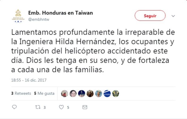 Los personajes que se solidarizan con JOH por la muerte de Hilda Hernández