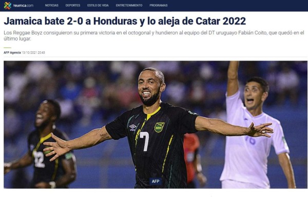 'Da pena', 'desastre' y 'ridículo': lo que dicen los medios nacionales e internacional de la derrota de Honduras ante Jamaica