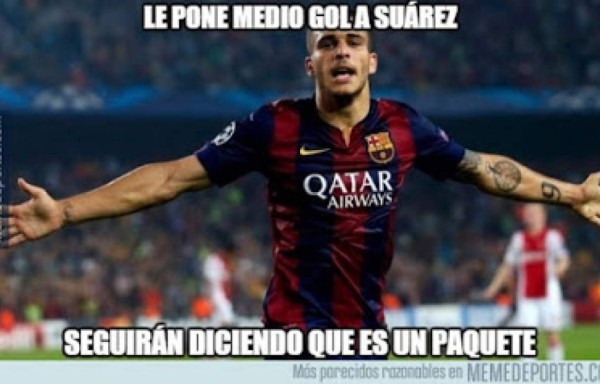 Luis Suárez se robó el show con el Barcelona y también con los memes