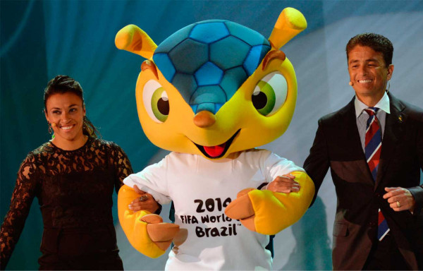 Imágenes del sorteo de la Copa Mundial Brasil 2014.