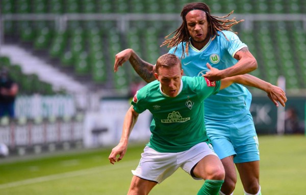 Werder Bremen sigue penando: Wolfsburg lo derrota en casa y su descenso lo ve de cerca