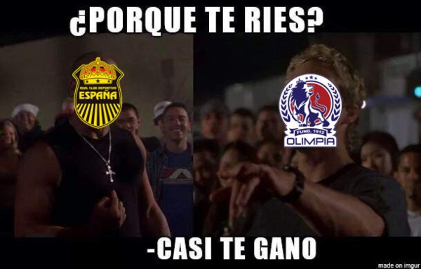 Olimpia cae ante Real España y lo acribillan de divertidos memes
