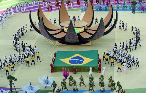 Espectacular inauguración de ceremonia de Brasil 2014