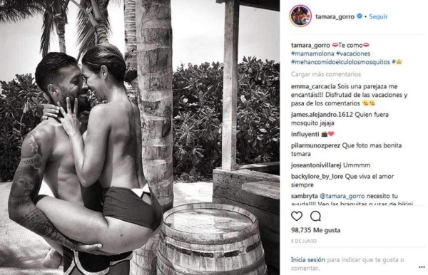 Boda privada e infartante luna de miel de Ezequiel Garay y Tamara Gorro en Maldivas