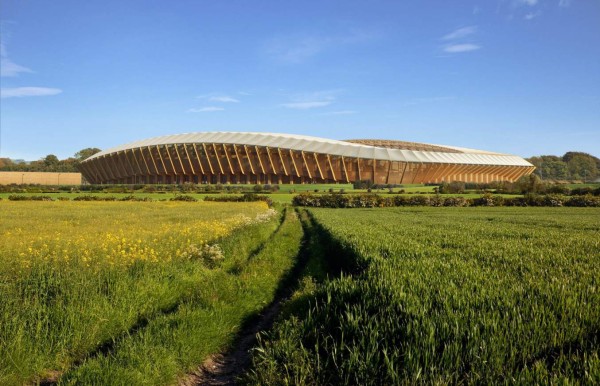 ¡Increíble! El espectacular estadio de madera que será construido por un equipo de Inglaterra