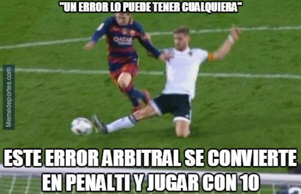 Hacen pedazos al Valencia con memes por goleada del Barcelona