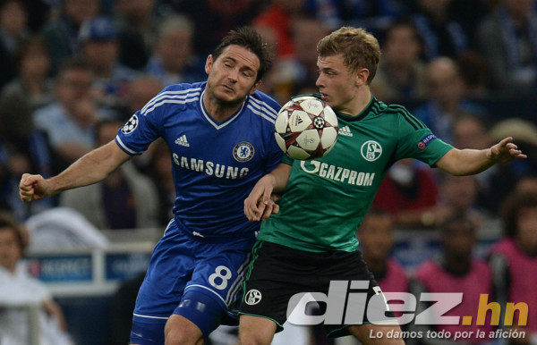 Schalke 04 vs Chelsea FC en UEFA Champions League.