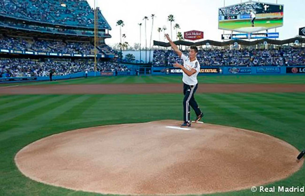 Cristiano Ronaldo, protagonista en la previa del Dodgers-Yankees .