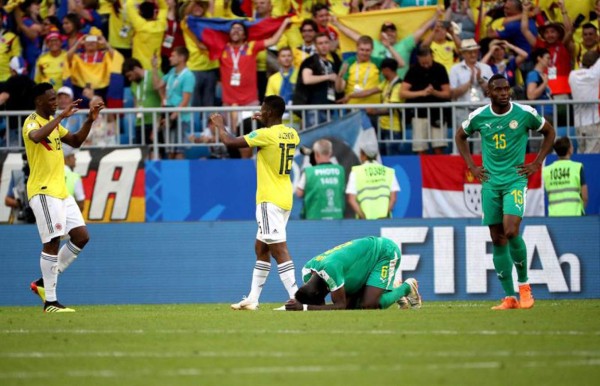 NO VISTE EN TV: ¿Y James Rodríguez? El festejo de Colombia y las lágrimas de Senegal