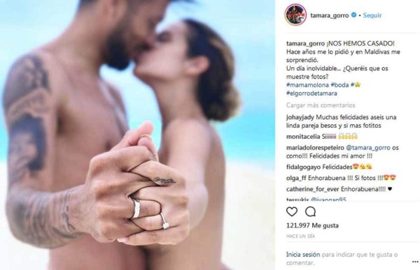 Boda privada e infartante luna de miel de Ezequiel Garay y Tamara Gorro en Maldivas