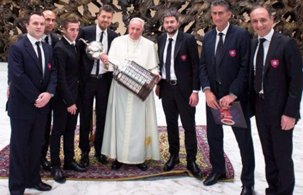 Los encuentros del Papa Francisco con estrellas del fútbol