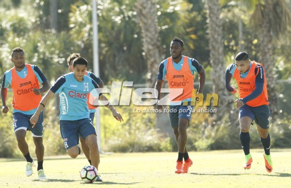 Las imágenes curiosas del entreno de Honduras en Fort Myers