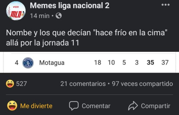 Los crueles memes de la jornada 18 del torneo Apertura; Real España y Vida, protagonistas