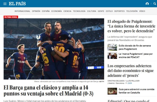 Así cuenta el mundo la humillante paliza del Barcelona al Real Madrid