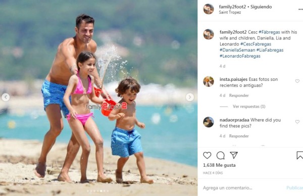 ¡Captados! Las picantes fotos de Daniella Semaan y Cesc Fábregas en sus vacaciones