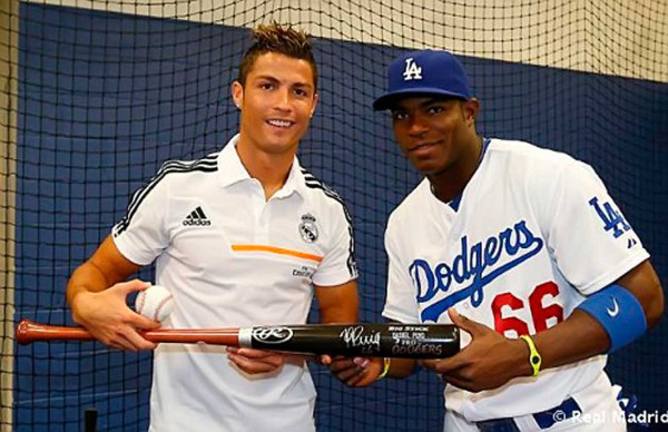 Cristiano Ronaldo, protagonista en la previa del Dodgers-Yankees .