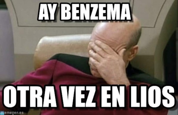 Karim Benzema y sus escándalos también brillan con divertidos memes