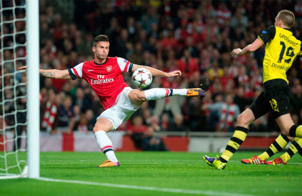 Arsenal FC vs BV Borussia Champions League.