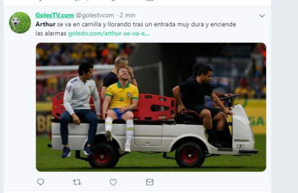 Lesión de Arthur ante Honduras invade las portadas internacionales