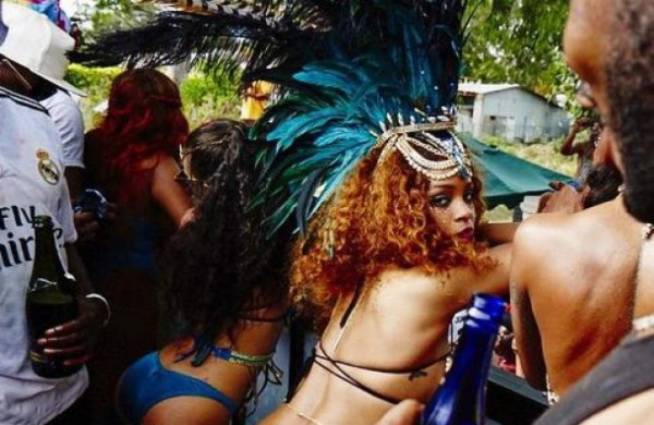 Lewis Hamilton y Rihanna disfrutaron en el carnaval de Barbados