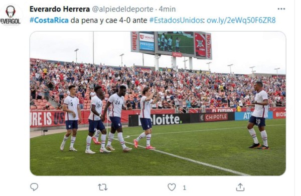 La prensa de Costa Rica explota contra su selección tras la goleada ante USA: 'Fuera todos, dan pena'