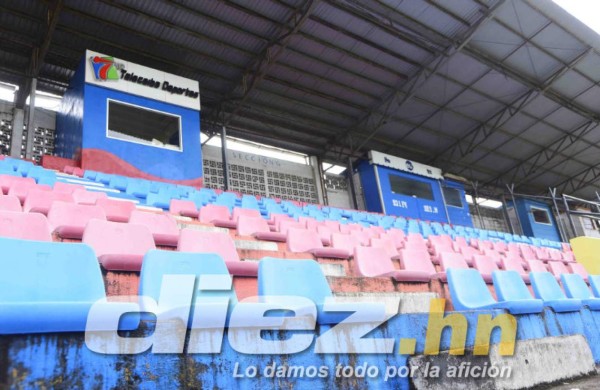 EN FOTOS: Abandonado y viejo, así luce el triste estadio de La Ceiba