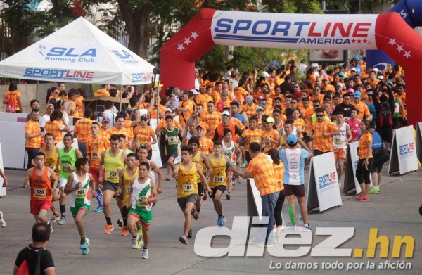 Vibrante ambiente en el Circuito Asics San Pedro Sula .