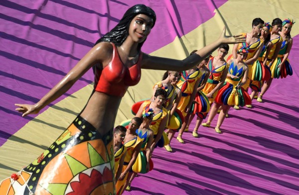 Espectacular inauguración de ceremonia de Brasil 2014