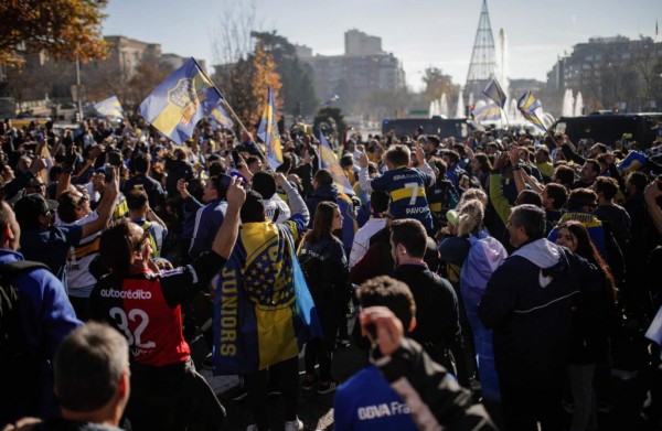 ¡Locura! El ambientazo en Madrid a pocas horas del River-Boca en la final de Libertadores