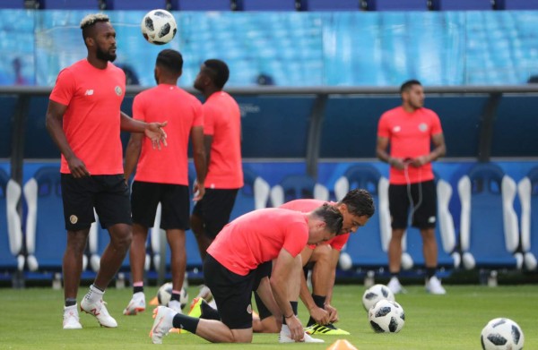 FOTOS: Así fue el entreno de Costa Rica en Samara para el debut en Rusia 2018