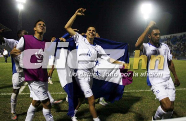 ¡La celebración de la Sub 17 de Honduras al clasificar al Mundial!