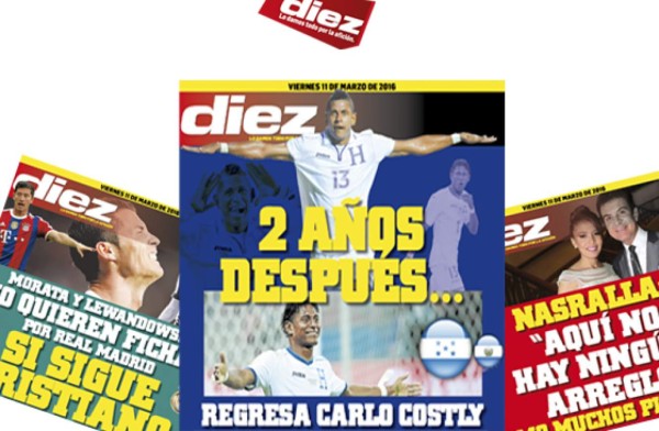 Portadas digitales de DIEZ de este viernes 11 de marzo